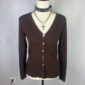 Brown cardigan